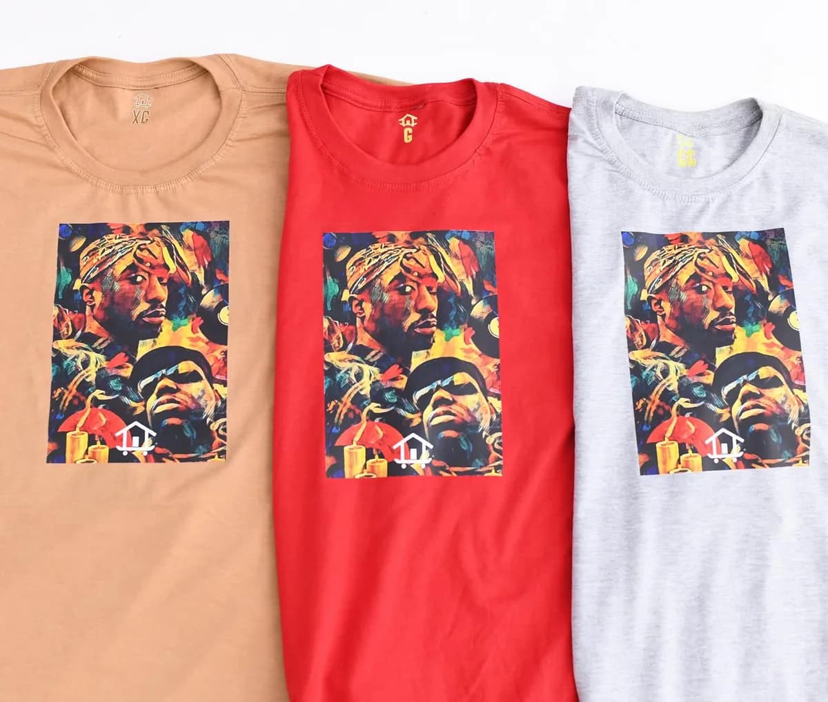 Camiseta Tupac Colors